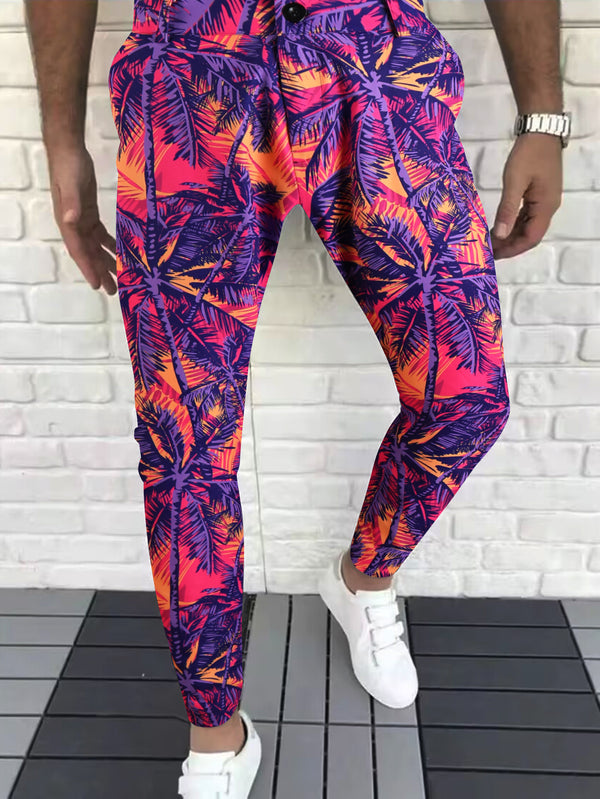 Holiday Style Printed Leisure Pants