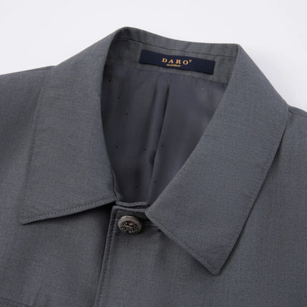 Men's Grey Multi-pocket Short-sleeved Suit  #S8639