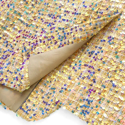 Men's Aurora Sequin Suit #S8527 - Suits | Golden / XS
