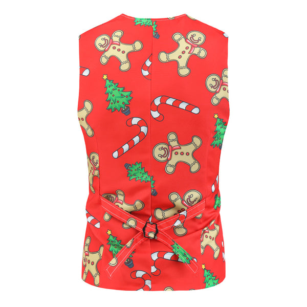 Men's Santa Style Vest Suit #2TZMK26