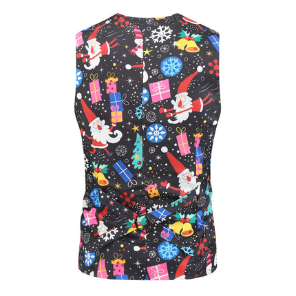 Men's Christmas Three-Piece Suit #3TZMK27 - Suits | Multicolour / M