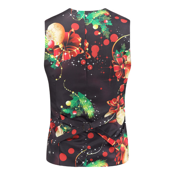 Men's Colorful Christmas Vest Suit #2TZMK28