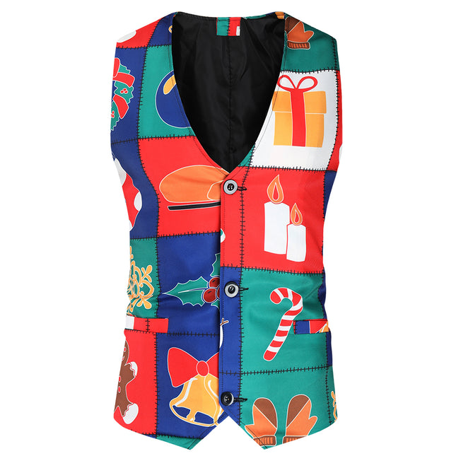 Men's Colorful Three Piece Suit #3TZMK33 - Suits | Multicolour / M