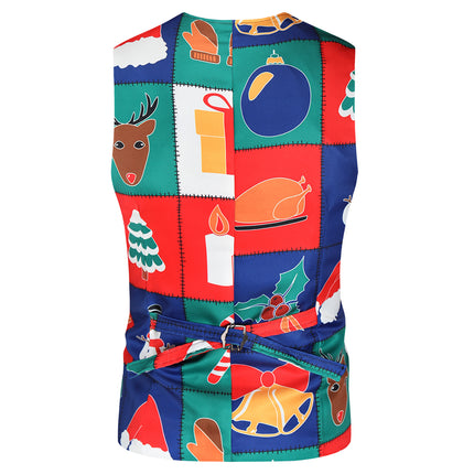 Men's Colorful Three Piece Suit #3TZMK33 - Suits | Multicolour / M