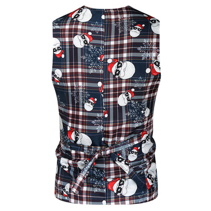Men's Plaid Three Piece Suit #3TZMK34 - Suits | Multicolour / M
