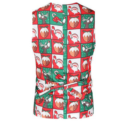 Men's Christmas Three Piece Suit #3TZMK37 - Suits | Multicolour / M