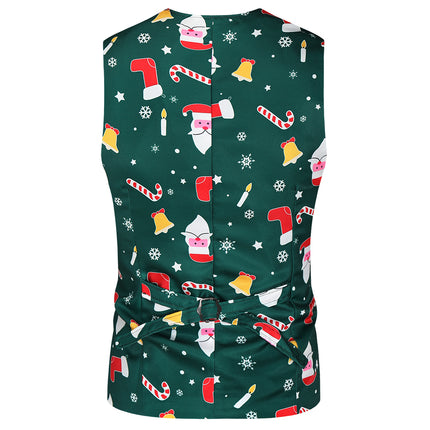 Men's Print Three Piece Suit #3TZMK38 - Suits | Multicolour / M