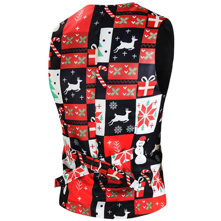 Men's Christmas Fashion Vest Suit #2TZMK622 - Suits | Multicolour / M