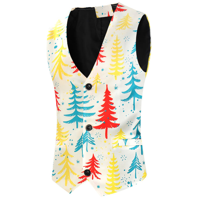Men's Christmas Tree Vest Suit #2TZMK624 - Suits | Multicolour / M