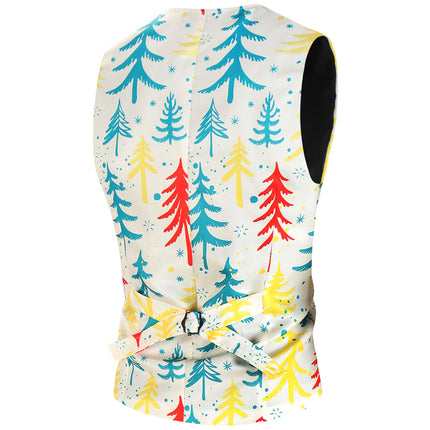 Men's Christmas Tree Vest Suit #2TZMK624 - Suits | Multicolour / M