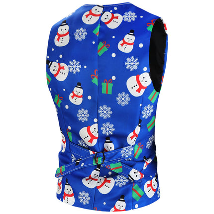 Men's Christmas Printed Vest Suit #2TZMK625 - Suits | Multicolour / M