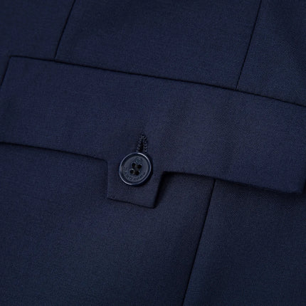 Men's Navy Short Sleeve Suit  #S8640