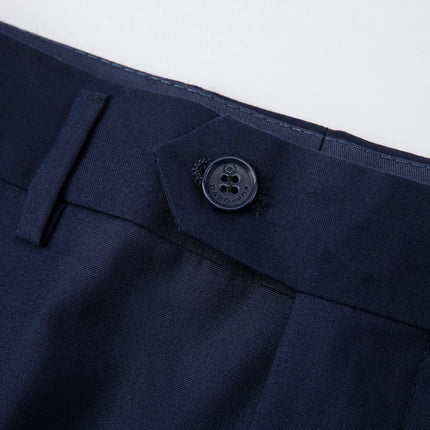 Men's Navy Short Sleeve Suit  #S8640