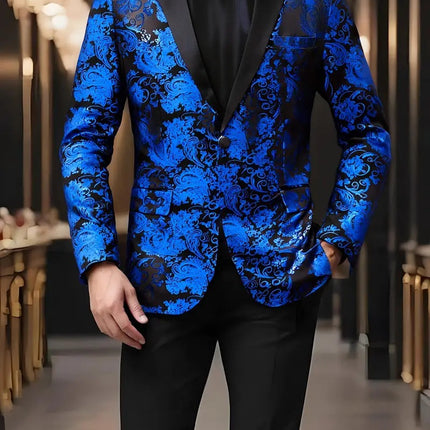 Men's Gold-stamped Blazer #250612201 - Blazers | Blue / S