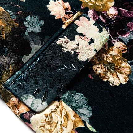 Men's Viridian Flower Print Blazer  #S8313