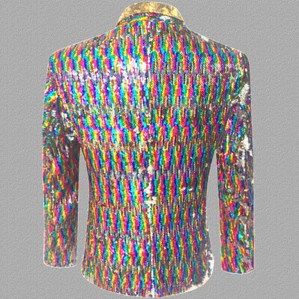 Men's Rainbow Sequins Tuxedo  #S7021