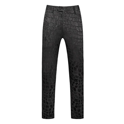 Men's Crocodile Patterns Suit #S8321 - Suits | Black / XS