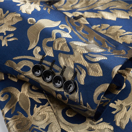 Men's Baroque Splendor Tuxedo #S8597 - Blazers | Blue / XS