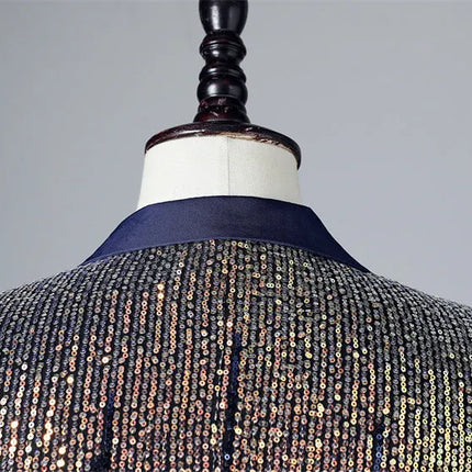 Men's Line Sequins Blazer  #S7026