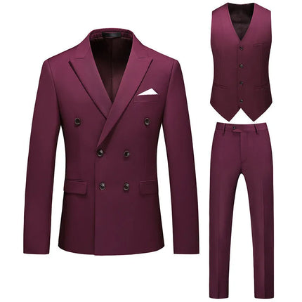 Men's 3 Piece Wedding Suit  #K8129
