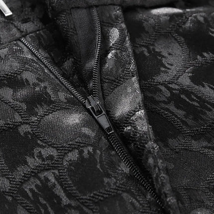 Men's Crocodile Patterns Suit #S8321 - Suits | Black / XS