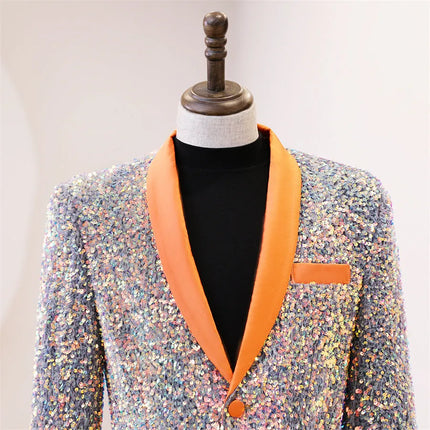 Men's Shiny Sequins Tuxedo  #S7030