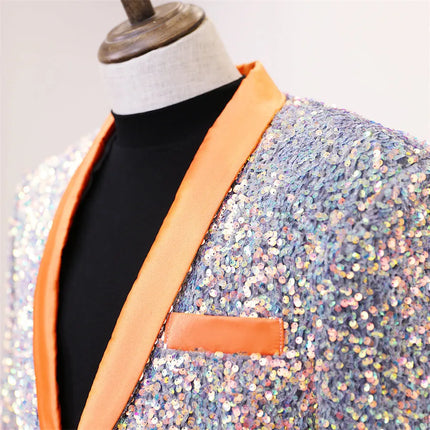 Men's Shiny Sequins Tuxedo  #S7030