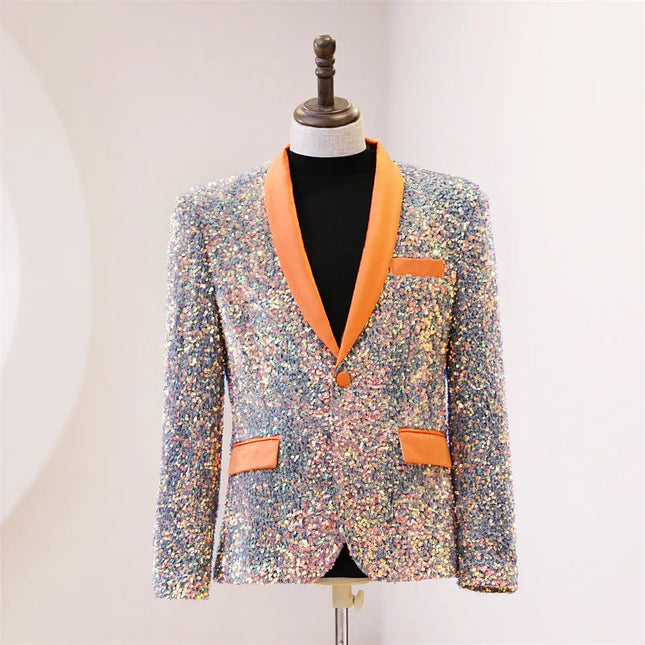 Men's Shiny Sequins Tuxedo  #S7030