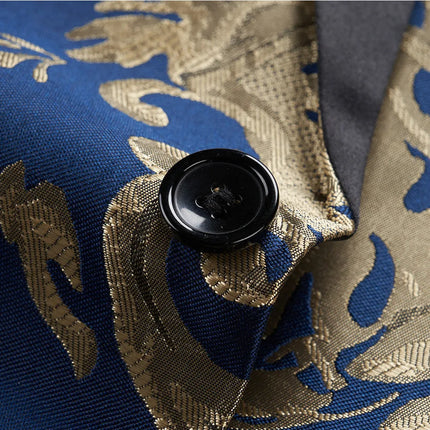 Men's Baroque Splendor Tuxedo #S8597 - Blazers | Blue / XS