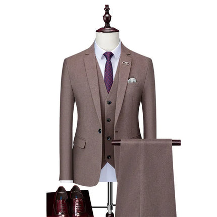 Men's 3 Piece Wedding Suit  #K8135