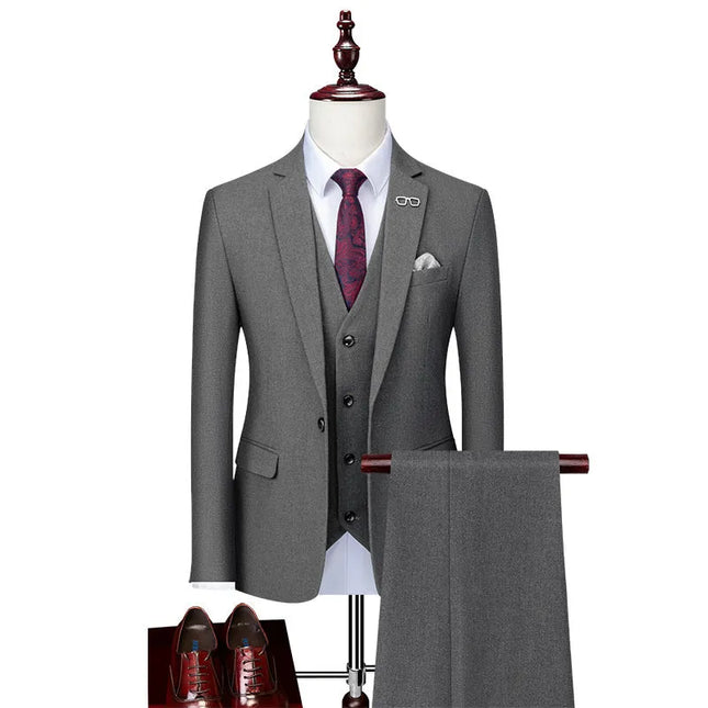 Men's 3 Piece Wedding Suit  #K8135