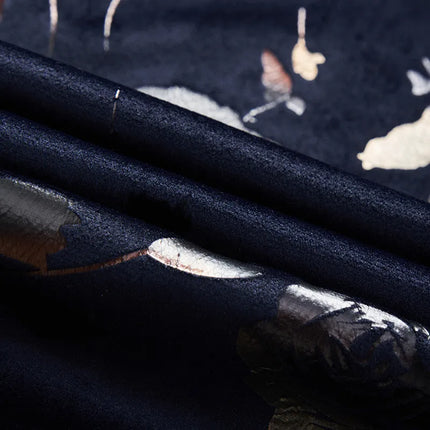 Men's Floral Gilded Pattern Blazer #S8318 - Blazers | Black / XS