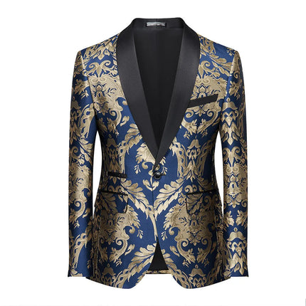Men's Baroque Splendor Tuxedo #S8597 - Blazers | Blue / XS