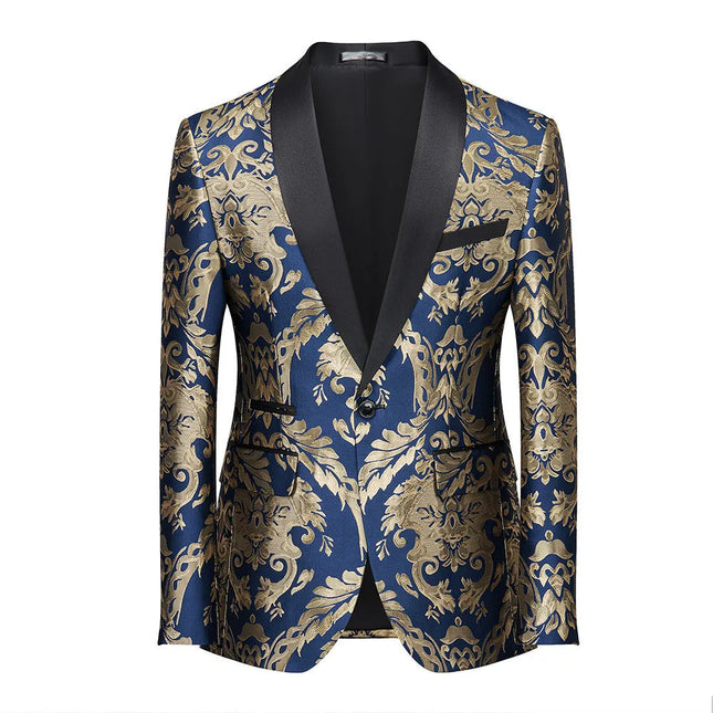 Men's Baroque Splendor Tuxedo #S8597 - Blazers | Blue / XS