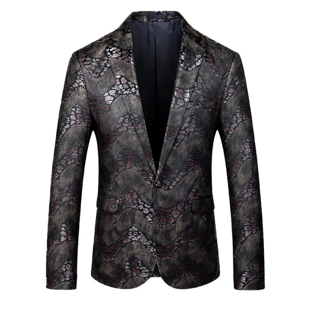 Men's Animal Pattern Blazer  #S8185