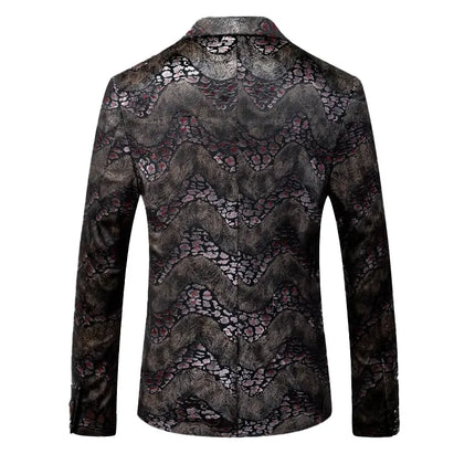 Men's Animal Pattern Blazer  #S8185