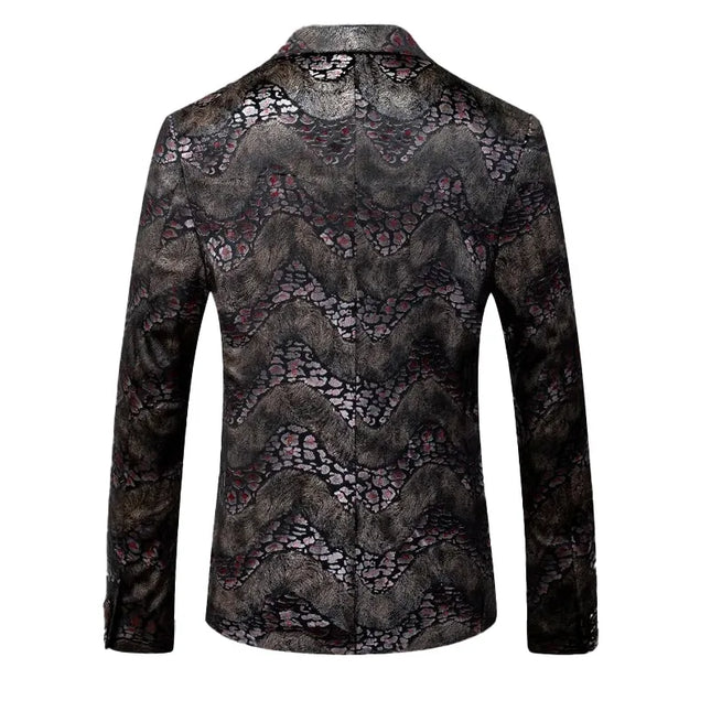 Men's Animal Pattern Blazer  #S8185