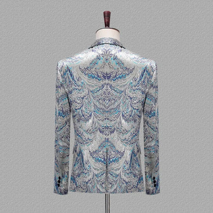 Men's Peacock Jacquard Tuxedo  #S8404