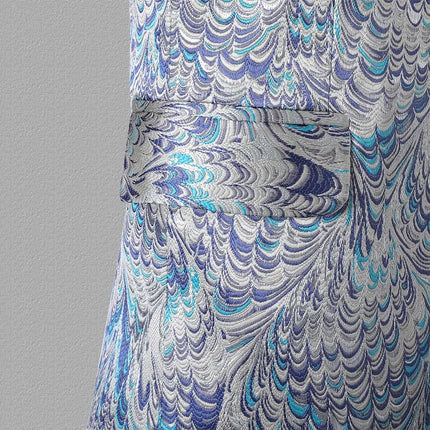 Men's Peacock Jacquard Tuxedo  #S8404