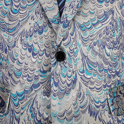 Men's Peacock Jacquard Tuxedo  #S8404