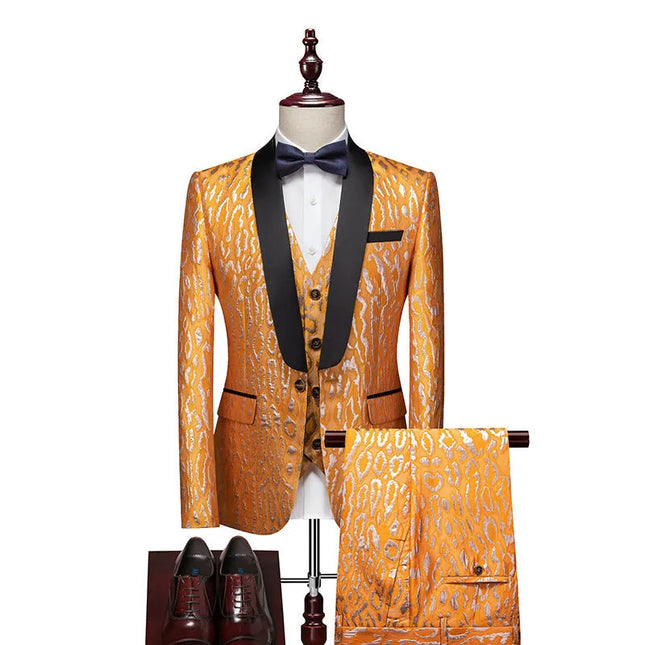 Men's 3 Piece Wedding Suit  #S8413
