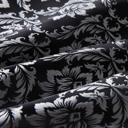 Men's Black-Silver Pattern Blazer  #S8631