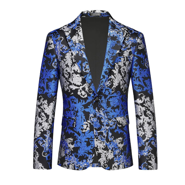 Men's Gold Pattern Blazer  #S8615