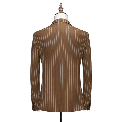 Men's Stripe 3 Piece Suit  #S8616