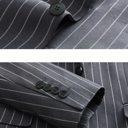Men's Stripe 3 Piece Suit  #S8616