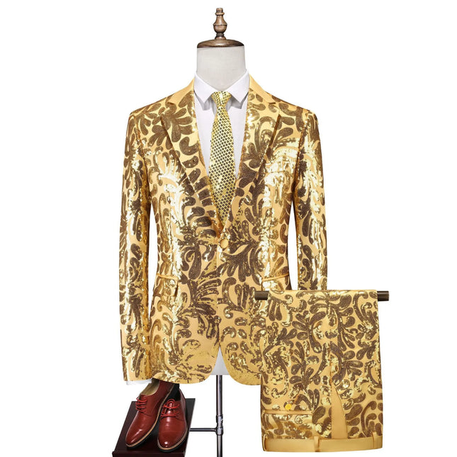 Men's Shining Sequin Suit  #S8613
