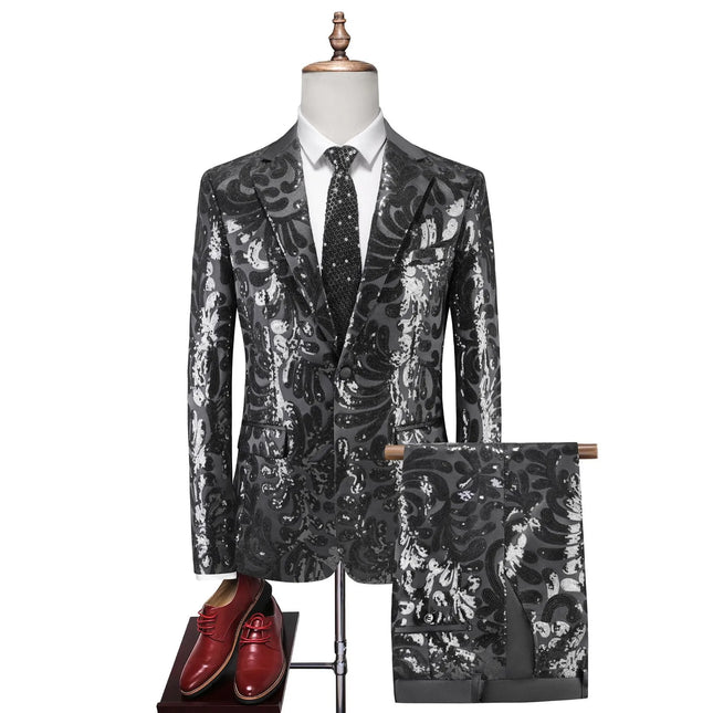 Men's Shining Sequin Suit  #S8613