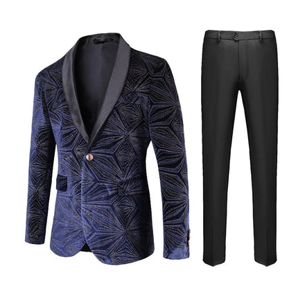 Men's Geometric Suit  #S8628