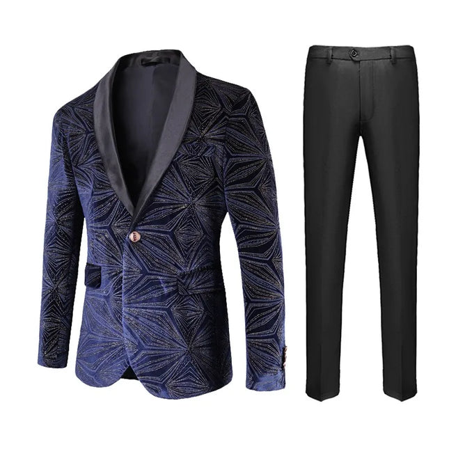 Men's Geometric Suit  #S8628