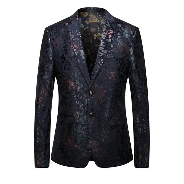 Men's Floral Patterned Blazer  #S8623